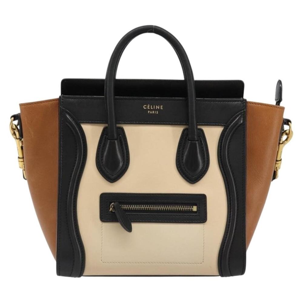 Celine Luggage Nano Micro Mini Handbag Beige